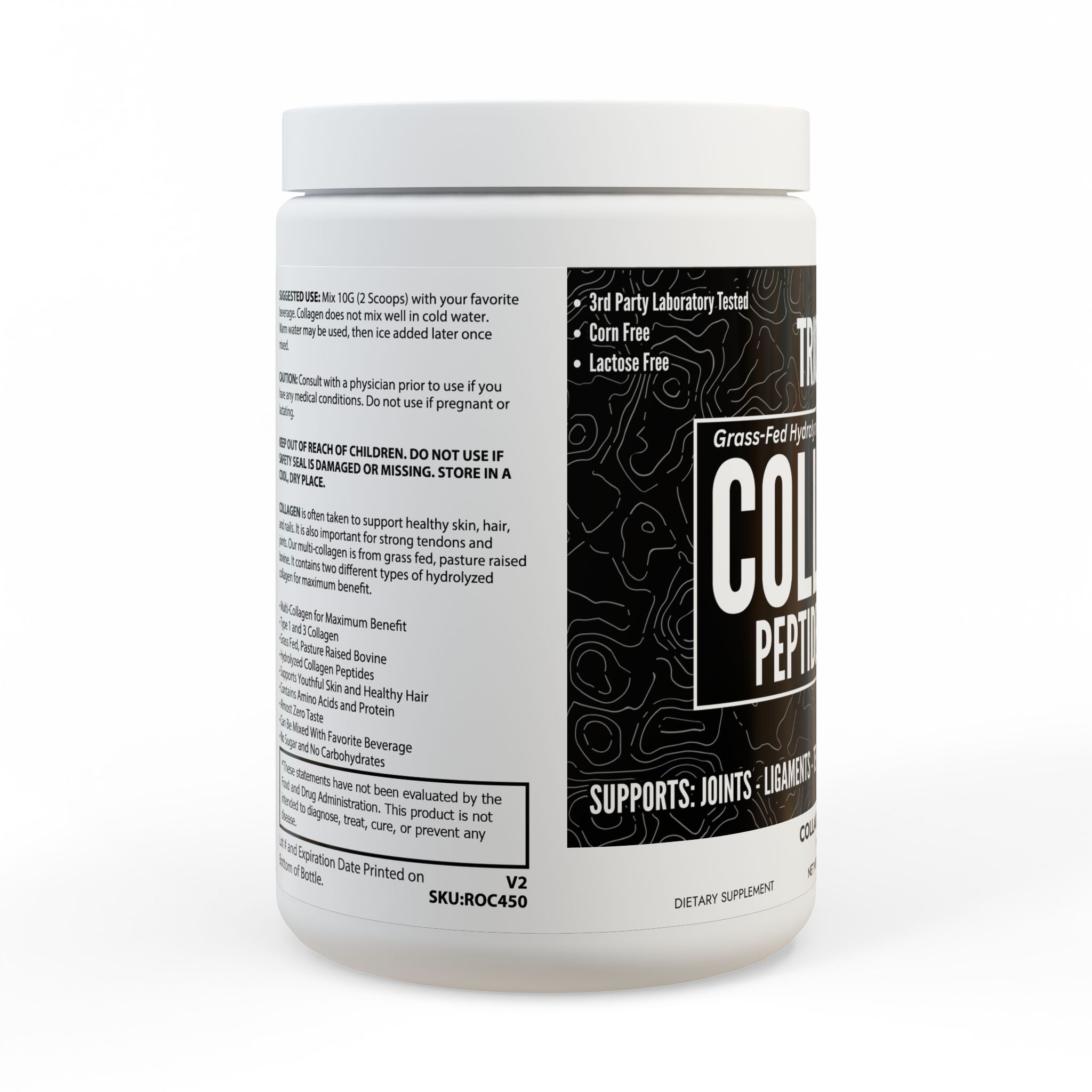 Collagen Peptides Type I & III Supplement (350g, 12.3oz)