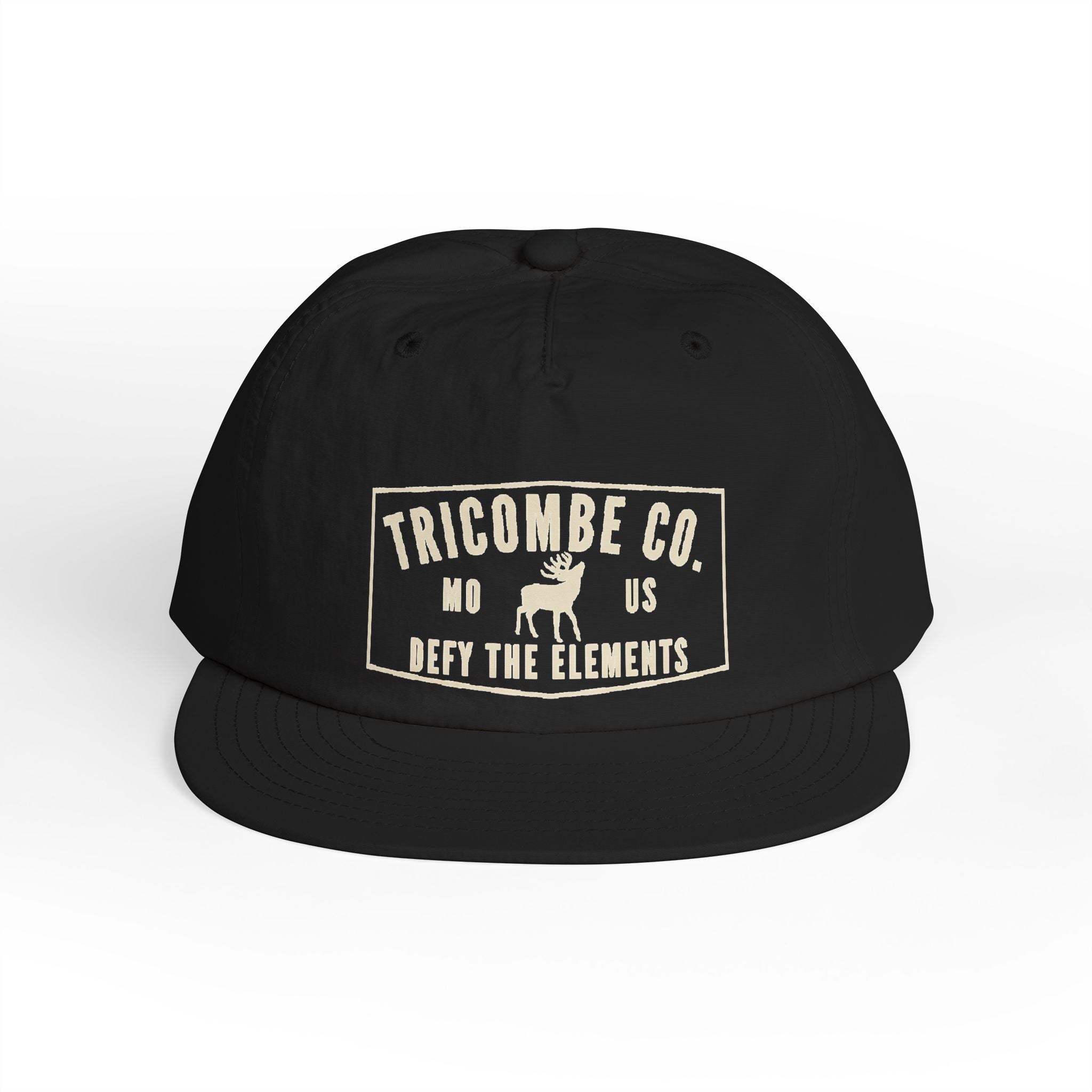 Tricombe Co. Surf Cap – 'Defy the Elements' Embroidered Snapback