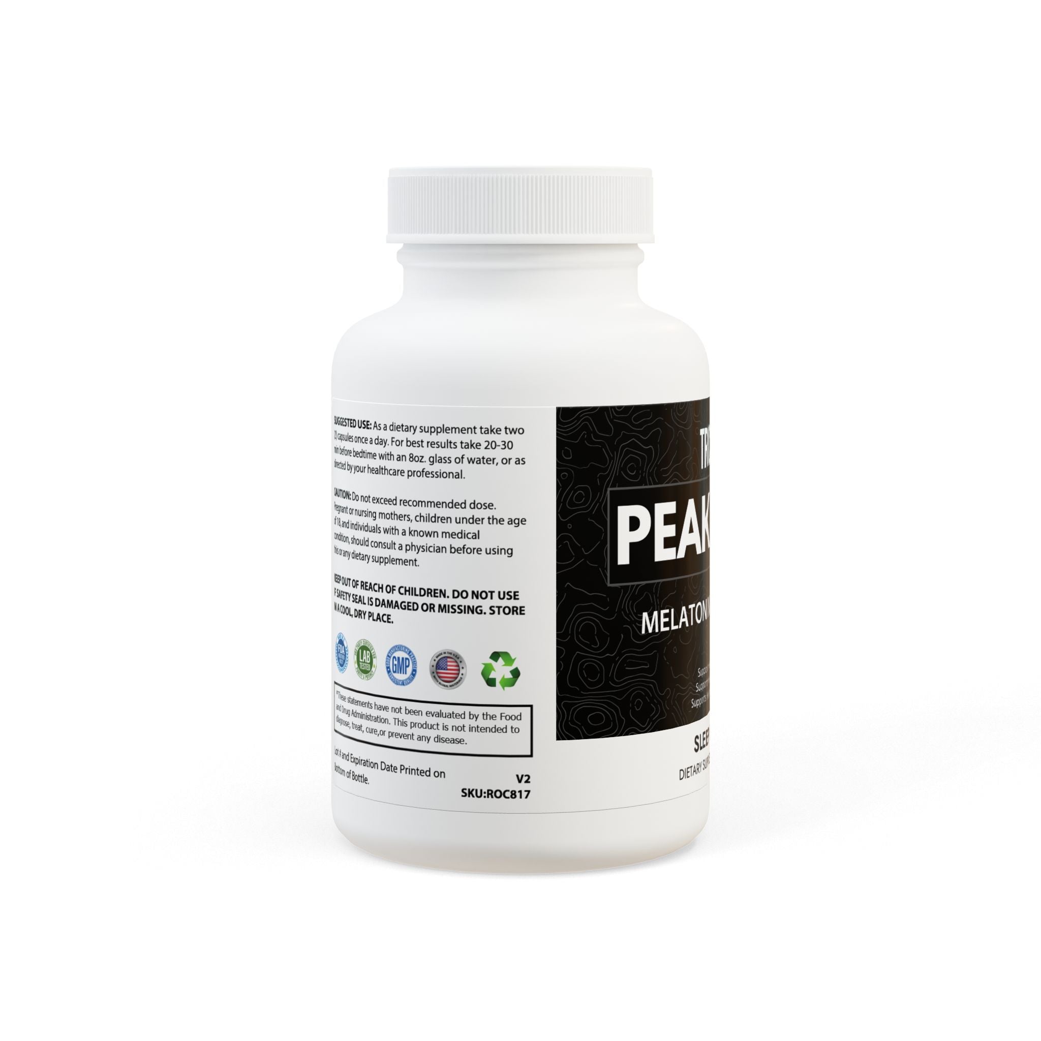 Peak Sleep, Sleep Support Supplement (60 Capsules)