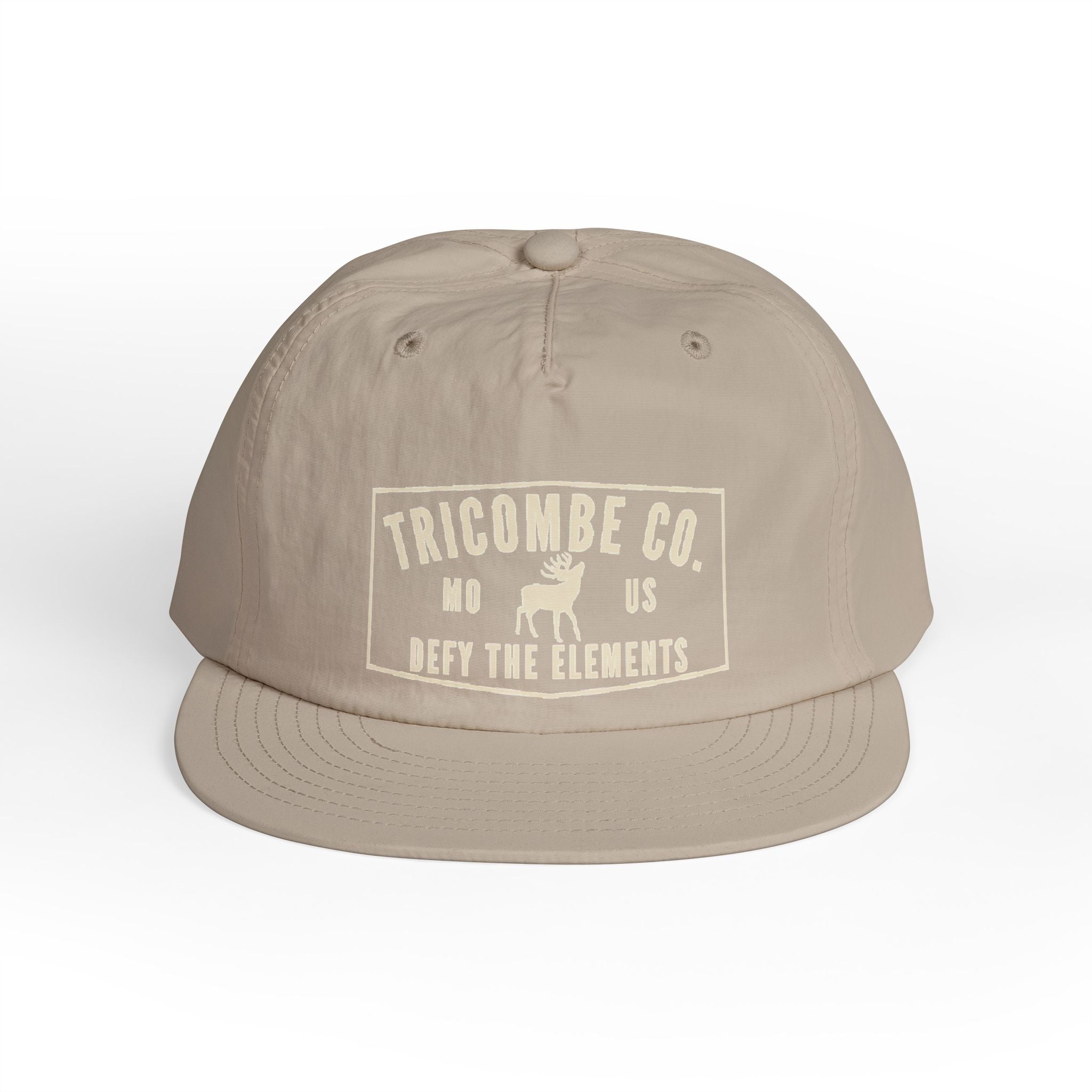 Tricombe Co. Surf Cap – 'Defy the Elements' Embroidered Snapback