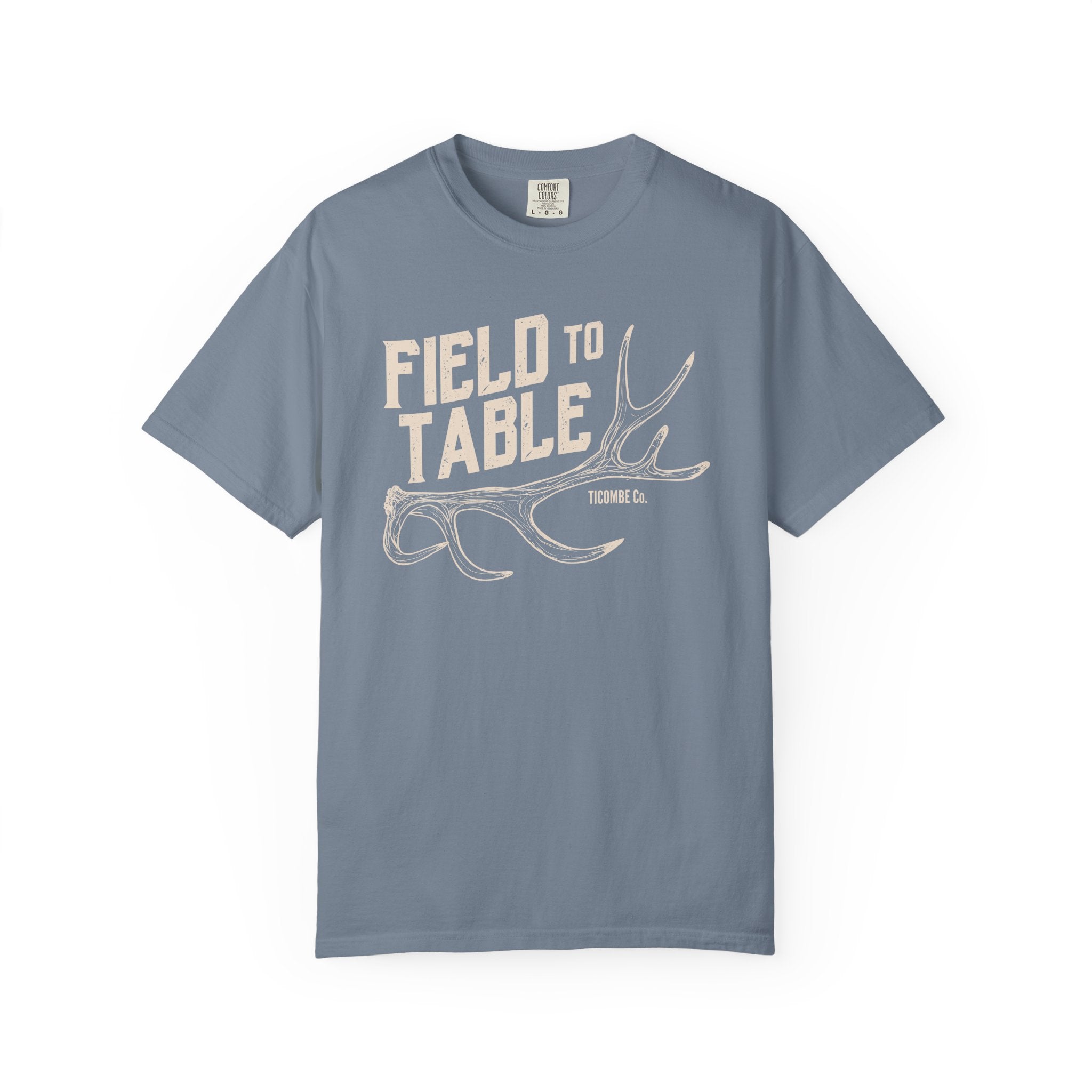 Rustic Field to Table T-Shirt, Unisex Cotton Tee, Outdoor Adventure Shirt, Casual Everyday Wear, Gift for Foodies