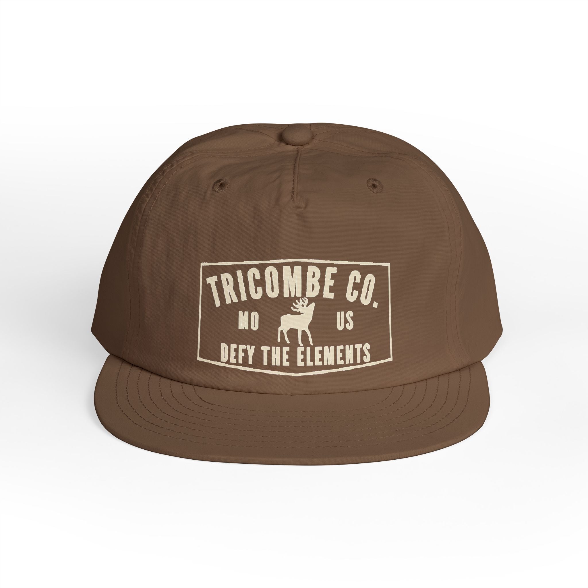 Tricombe Co. Surf Cap – 'Defy the Elements' Embroidered Snapback