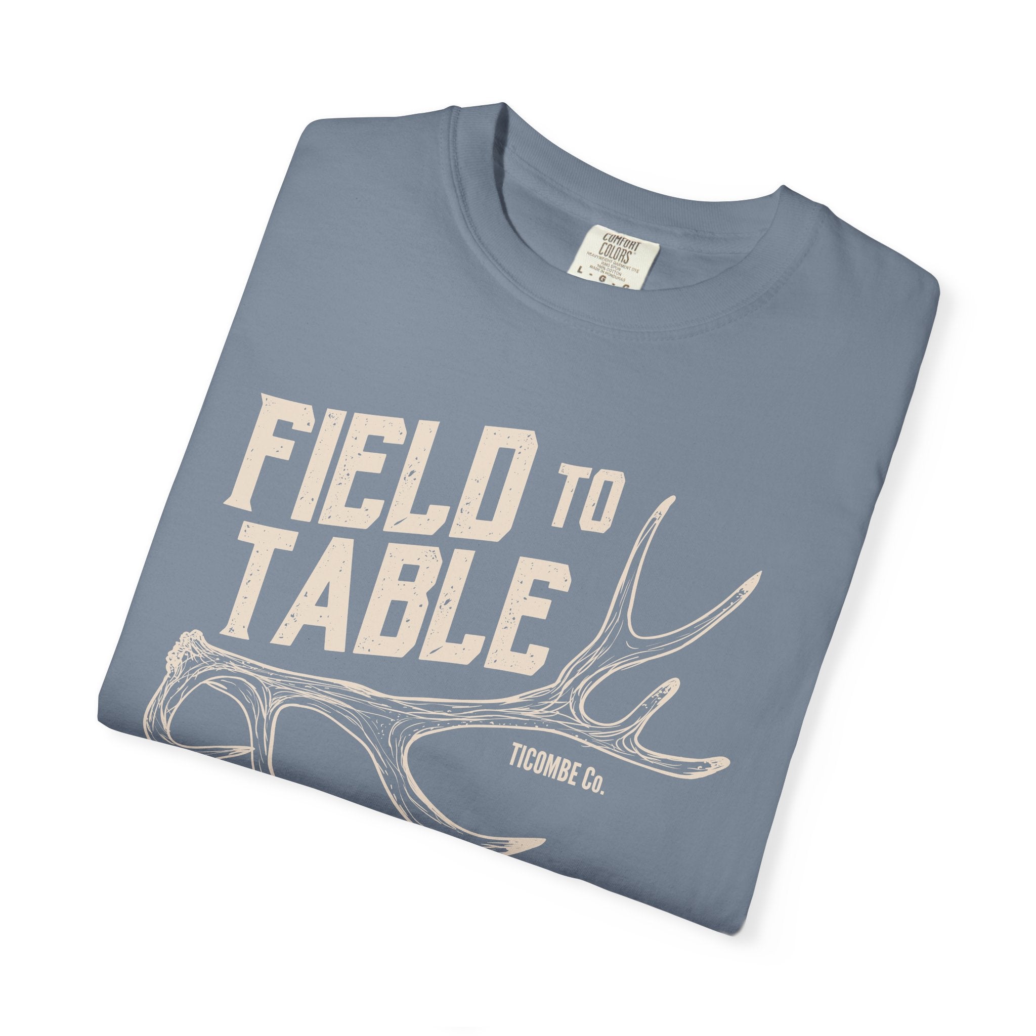 Rustic Field to Table T-Shirt, Unisex Cotton Tee, Outdoor Adventure Shirt, Casual Everyday Wear, Gift for Foodies