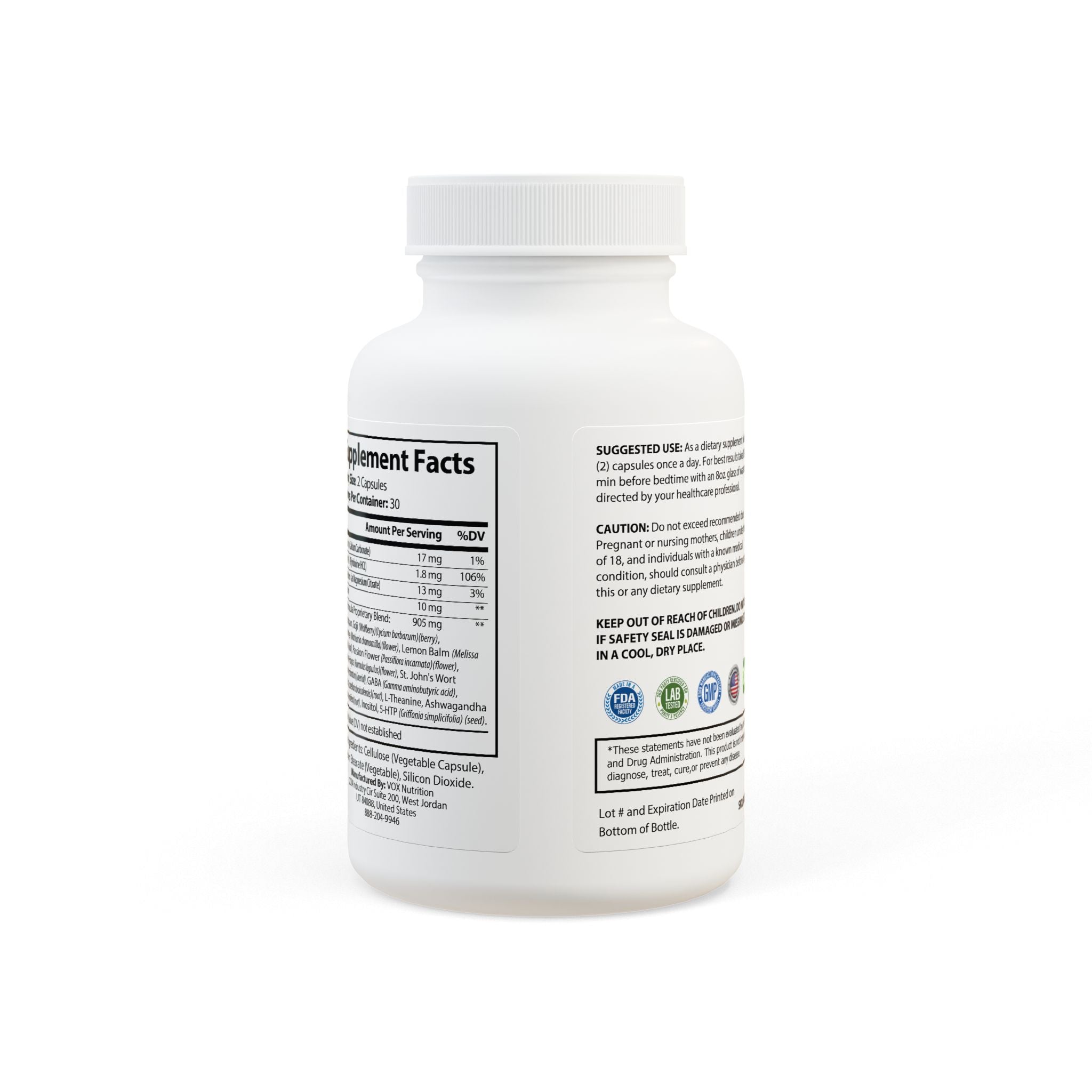 Peak Sleep, Sleep Support Supplement (60 Capsules)