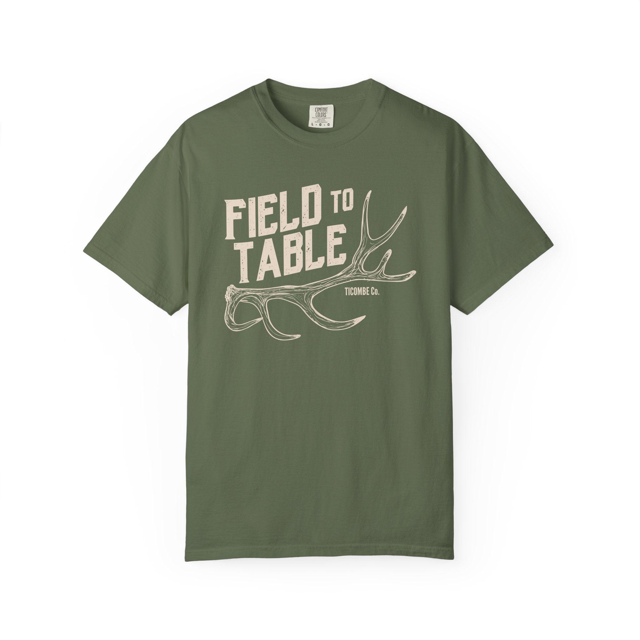 Rustic Field to Table T-Shirt, Unisex Cotton Tee, Outdoor Adventure Shirt, Casual Everyday Wear, Gift for Foodies
