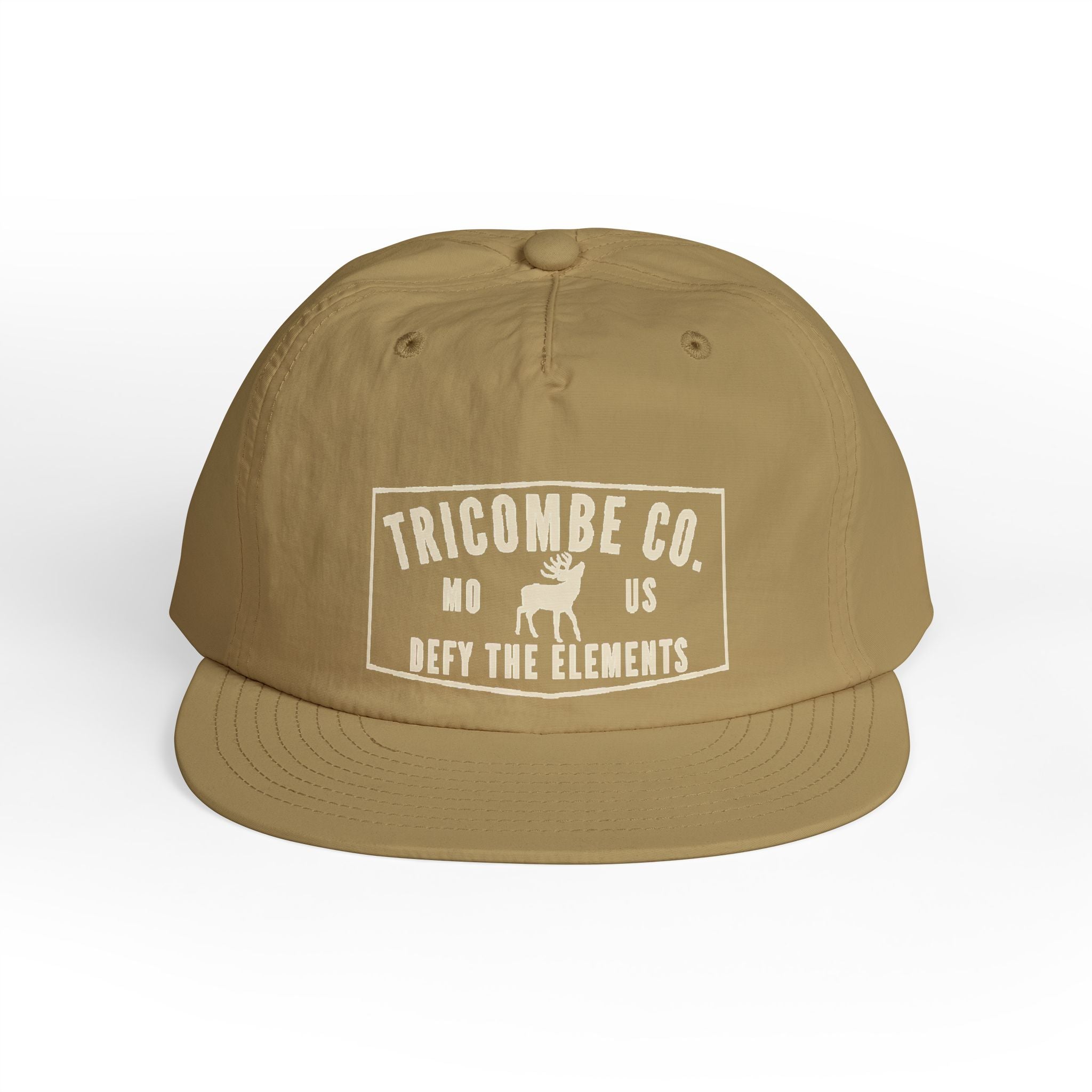 Tricombe Co. Surf Cap – 'Defy the Elements' Embroidered Snapback
