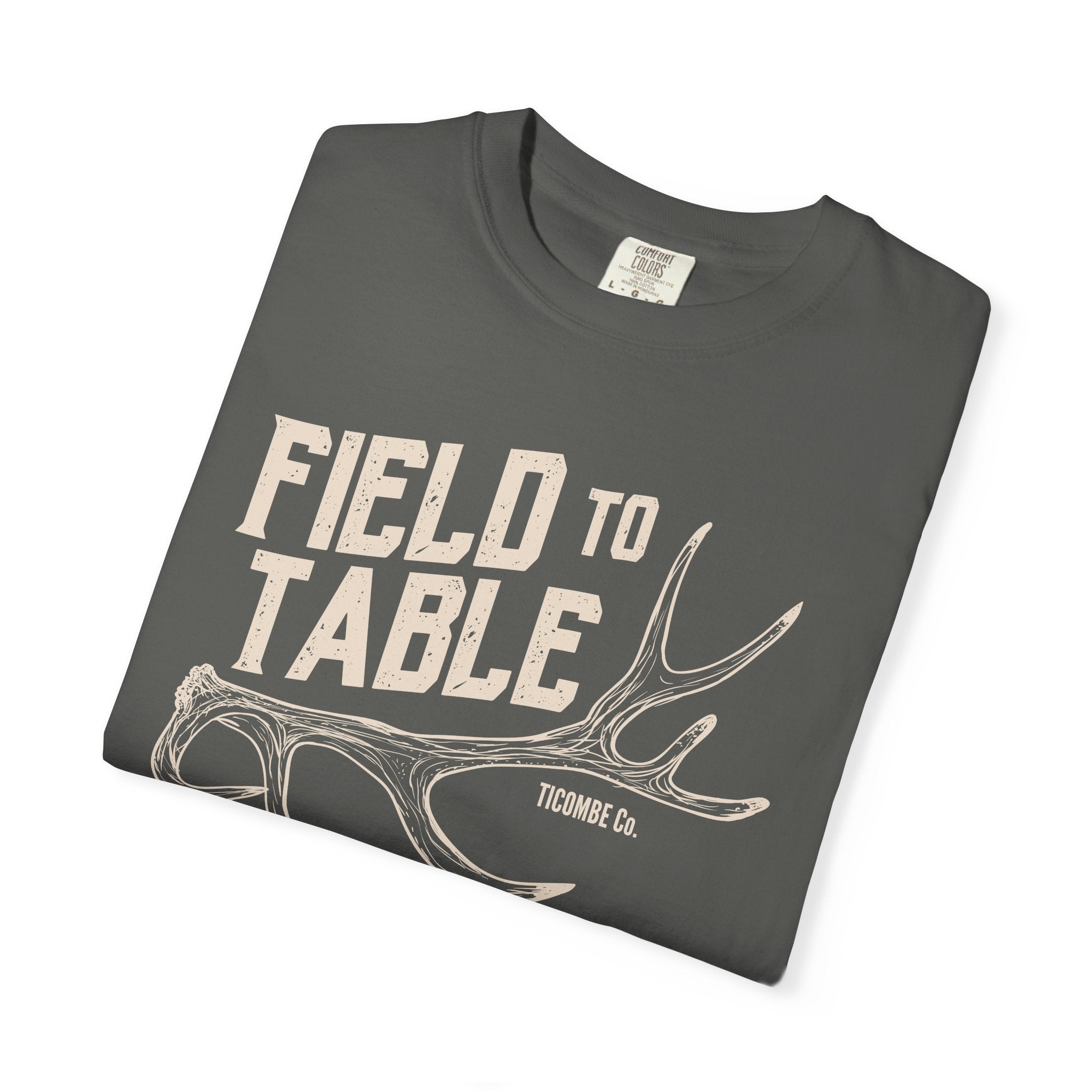 Rustic Field to Table T-Shirt, Unisex Cotton Tee, Outdoor Adventure Shirt, Casual Everyday Wear, Gift for Foodies