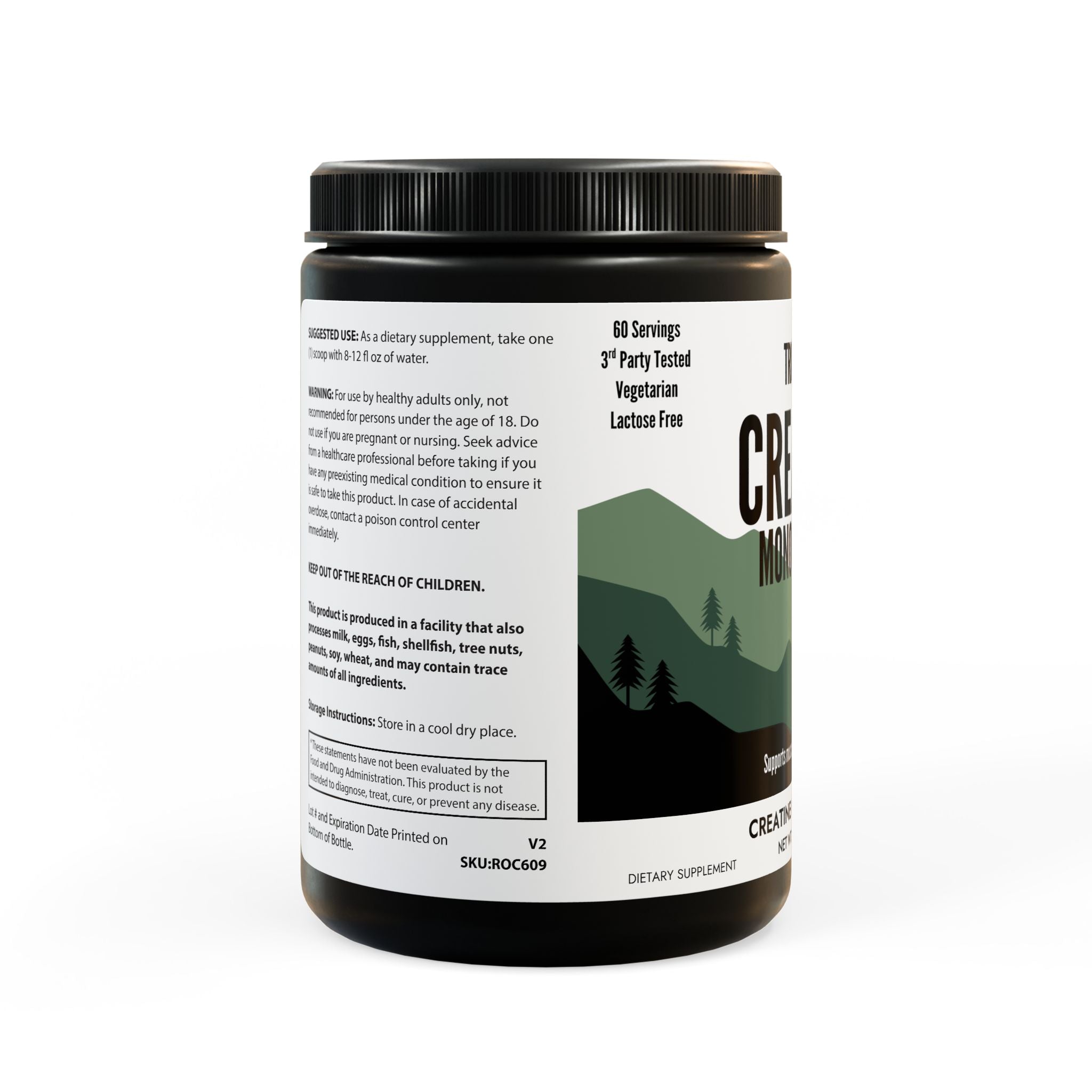 Creatine Monohydrate Supplement (300g, 10.58oz)