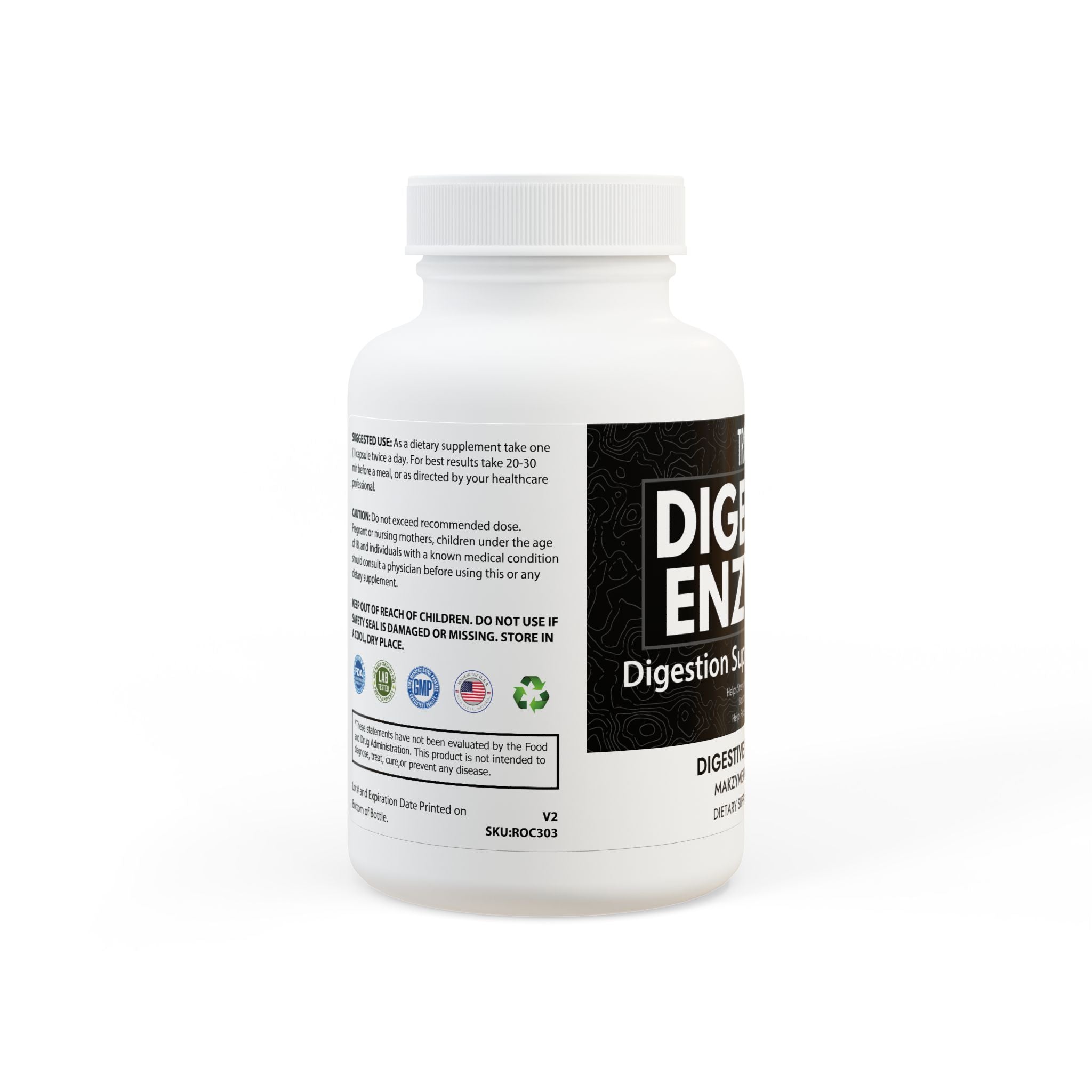 Digestive Enzyme Blend Supplement (60 Capsules)