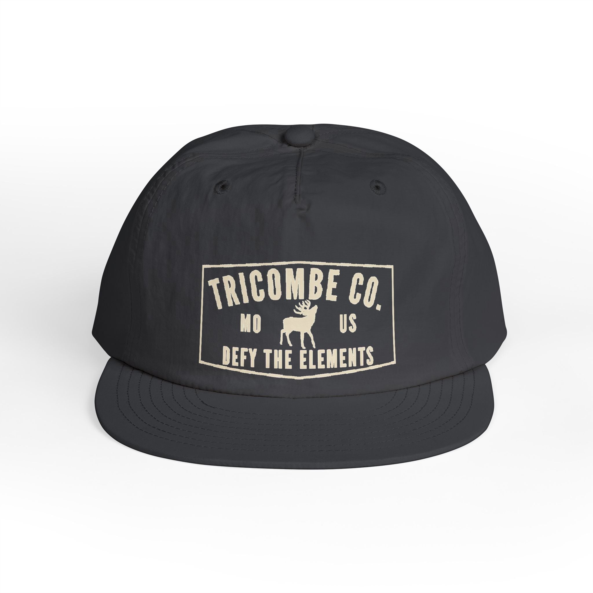 Tricombe Co. Surf Cap – 'Defy the Elements' Embroidered Snapback