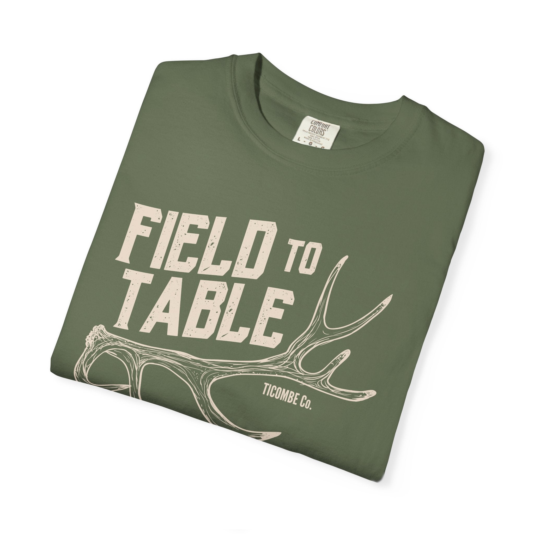 Rustic Field to Table T-Shirt, Unisex Cotton Tee, Outdoor Adventure Shirt, Casual Everyday Wear, Gift for Foodies