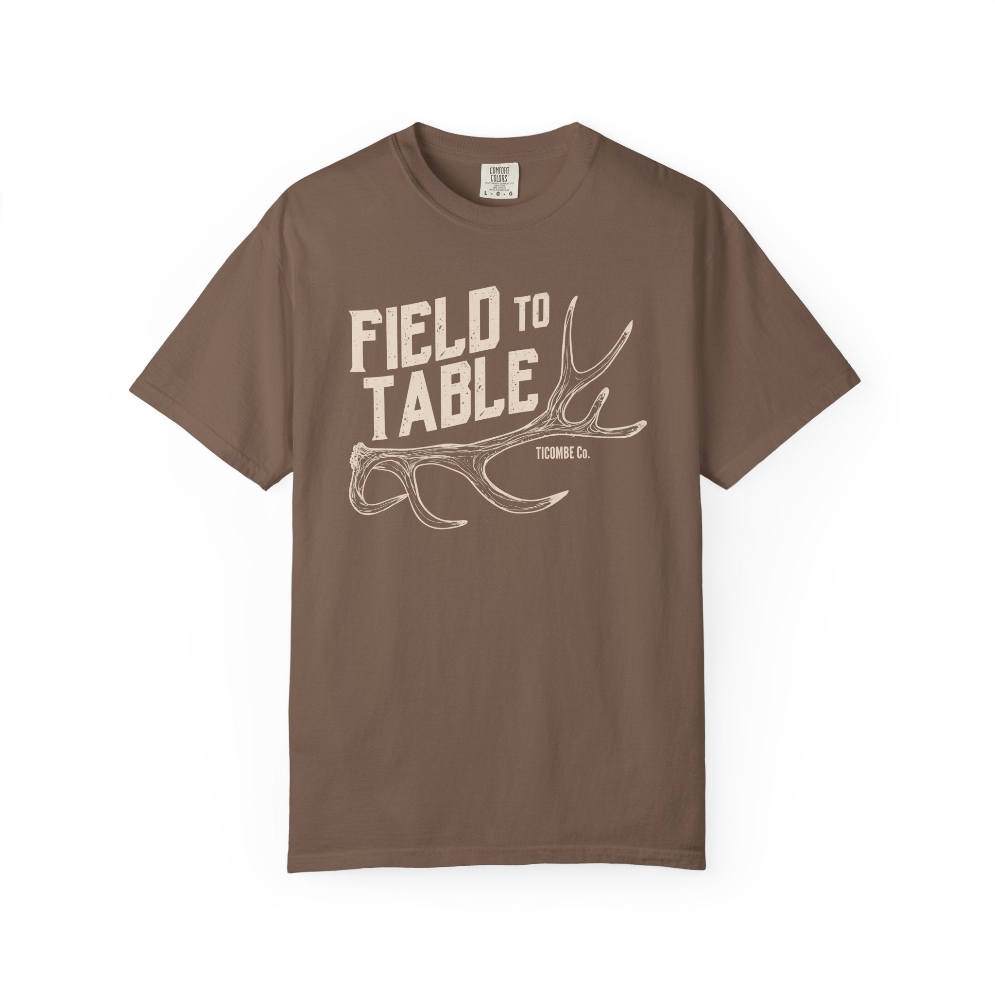 Rustic Field to Table T-Shirt, Unisex Cotton Tee, Outdoor Adventure Shirt, Casual Everyday Wear, Gift for Foodies
