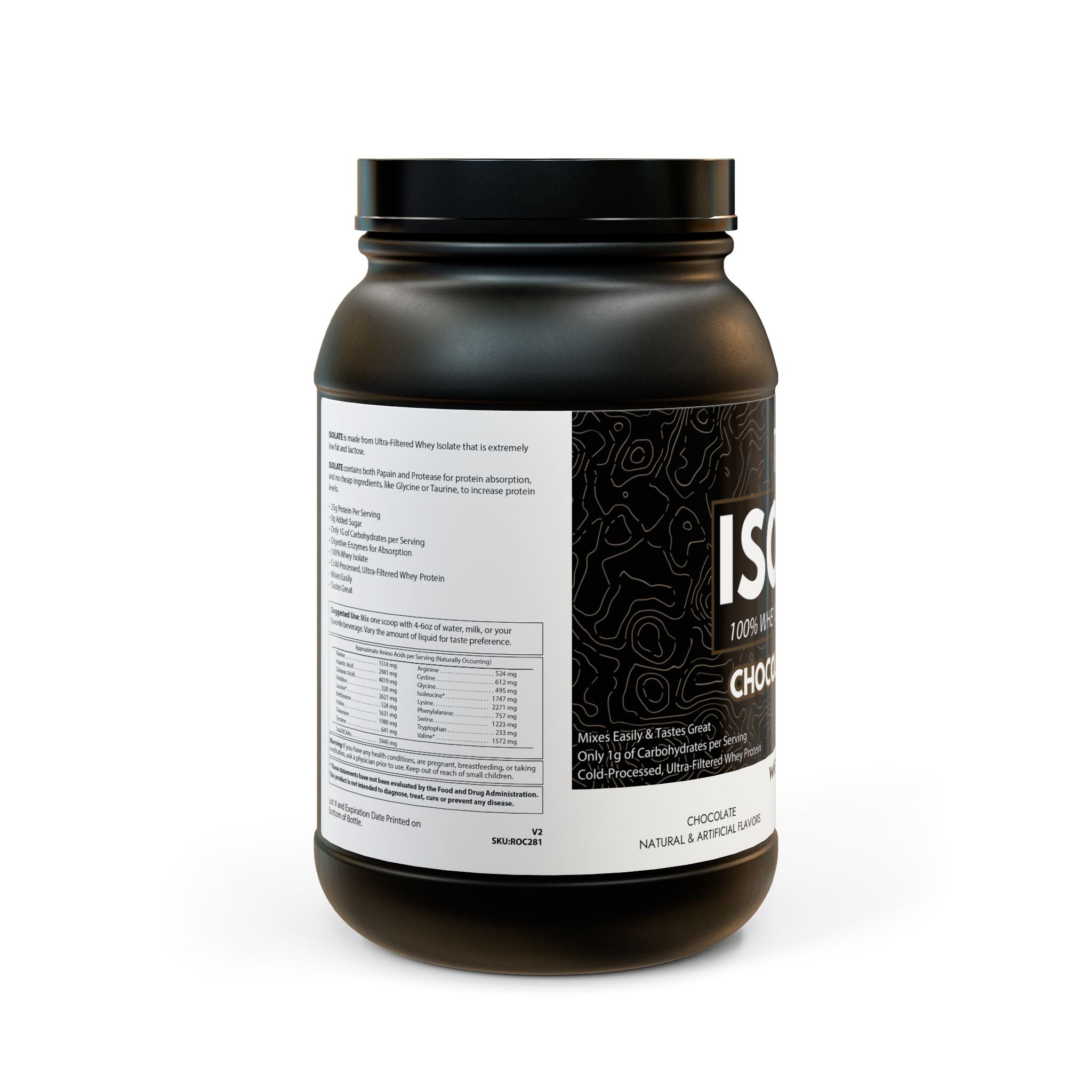 Whey Isolate Protein Supplement (907g, 2lb)