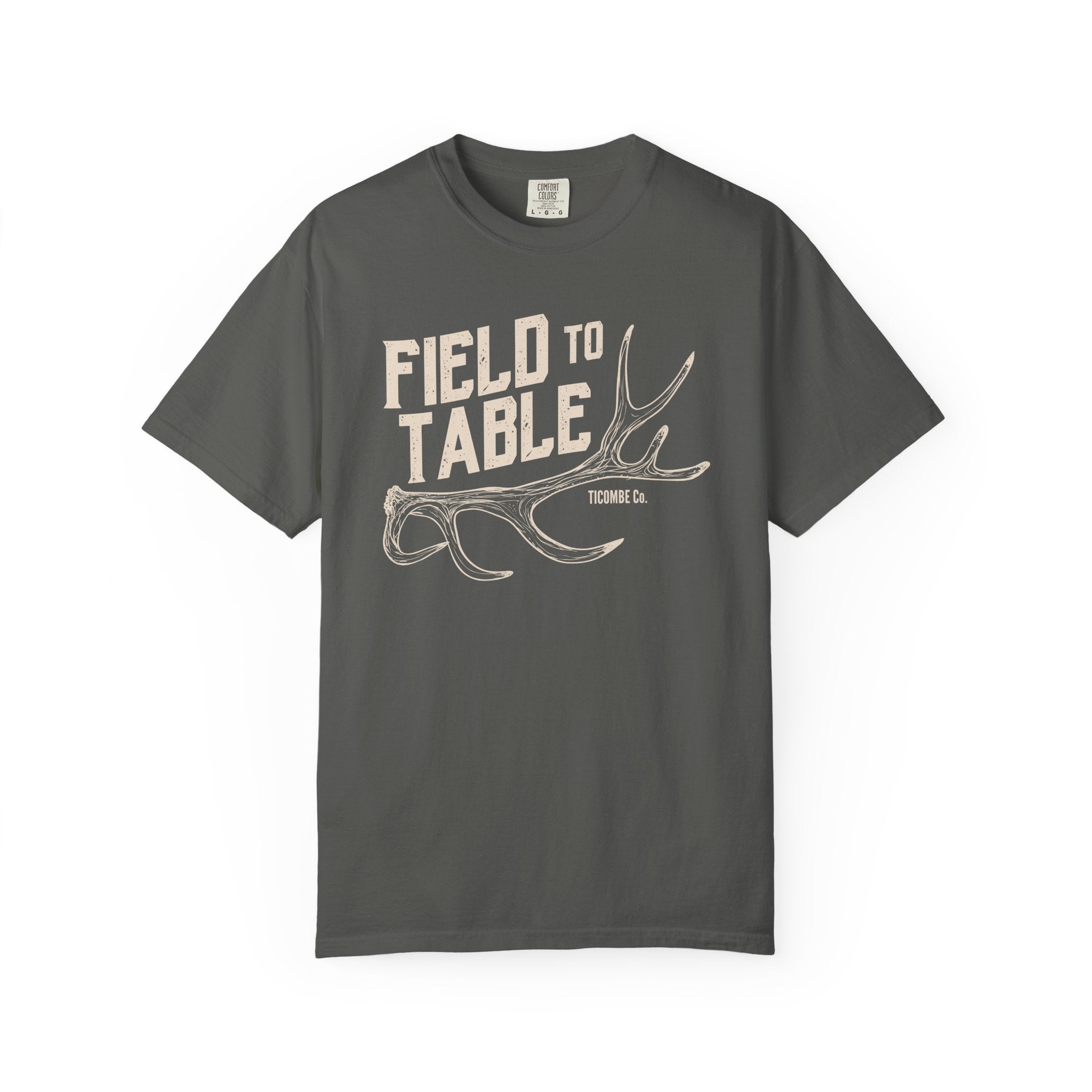 Rustic Field to Table T-Shirt, Unisex Cotton Tee, Outdoor Adventure Shirt, Casual Everyday Wear, Gift for Foodies