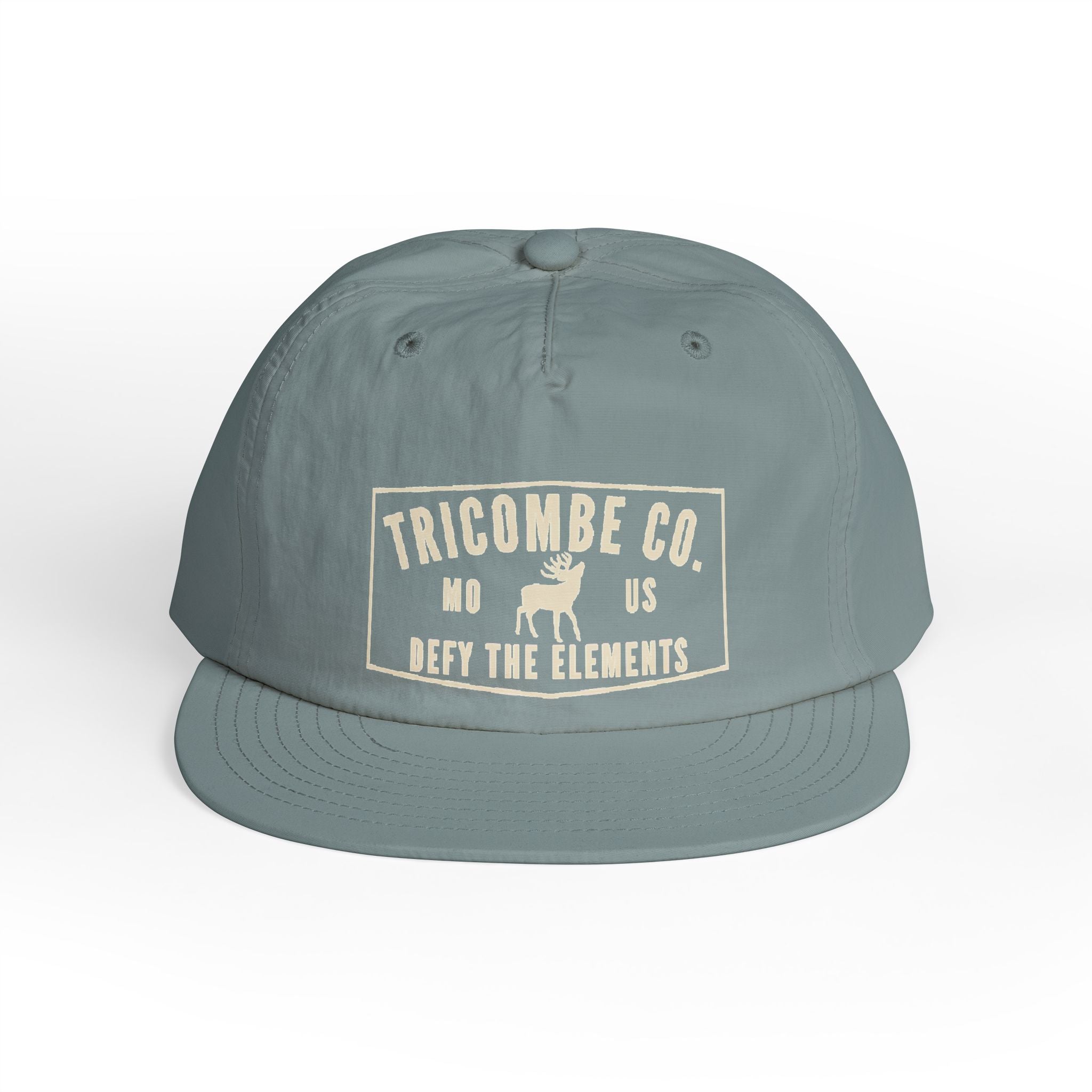 Tricombe Co. Surf Cap – 'Defy the Elements' Embroidered Snapback