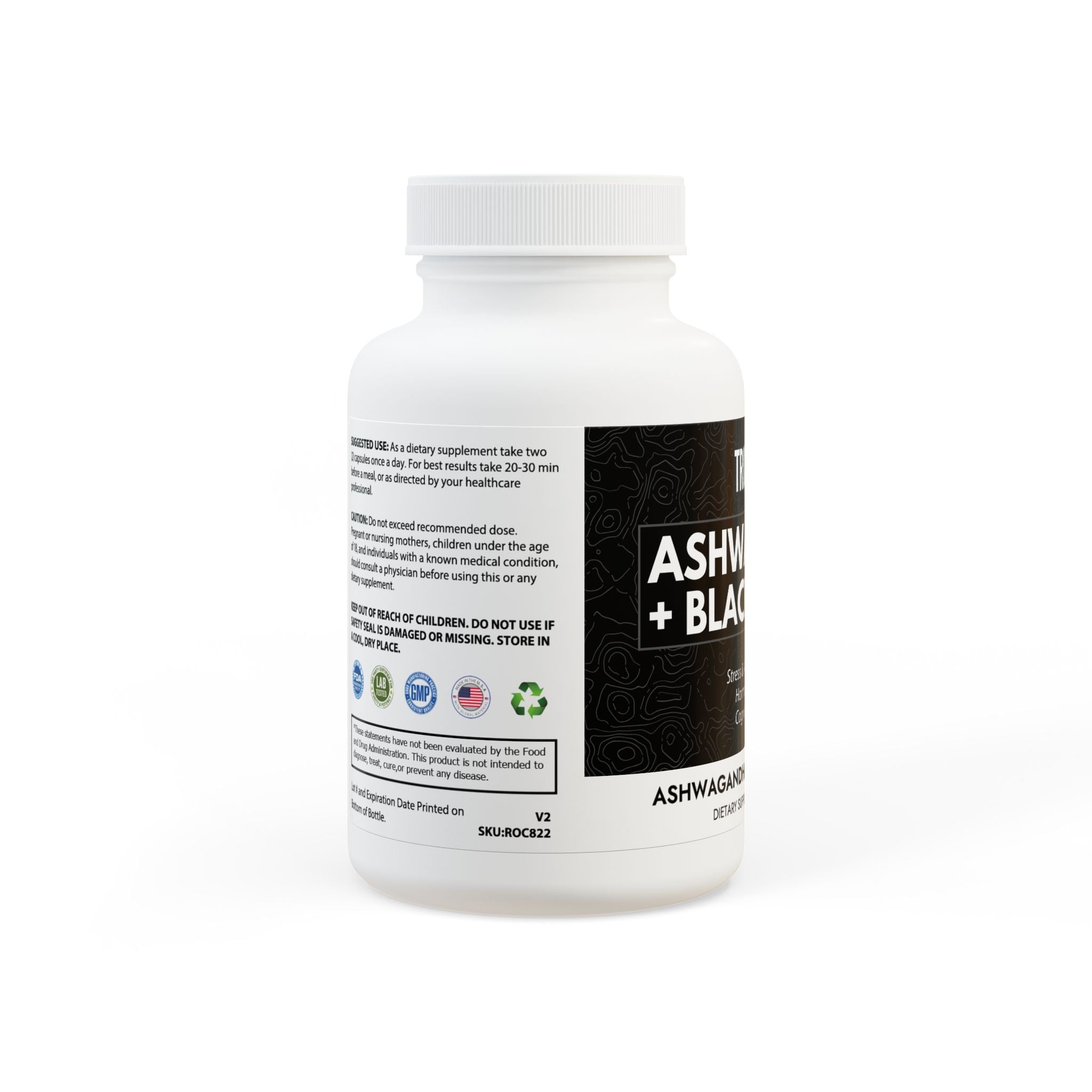 Ashwagandha and Black Pepper Supplement (60 capsules)