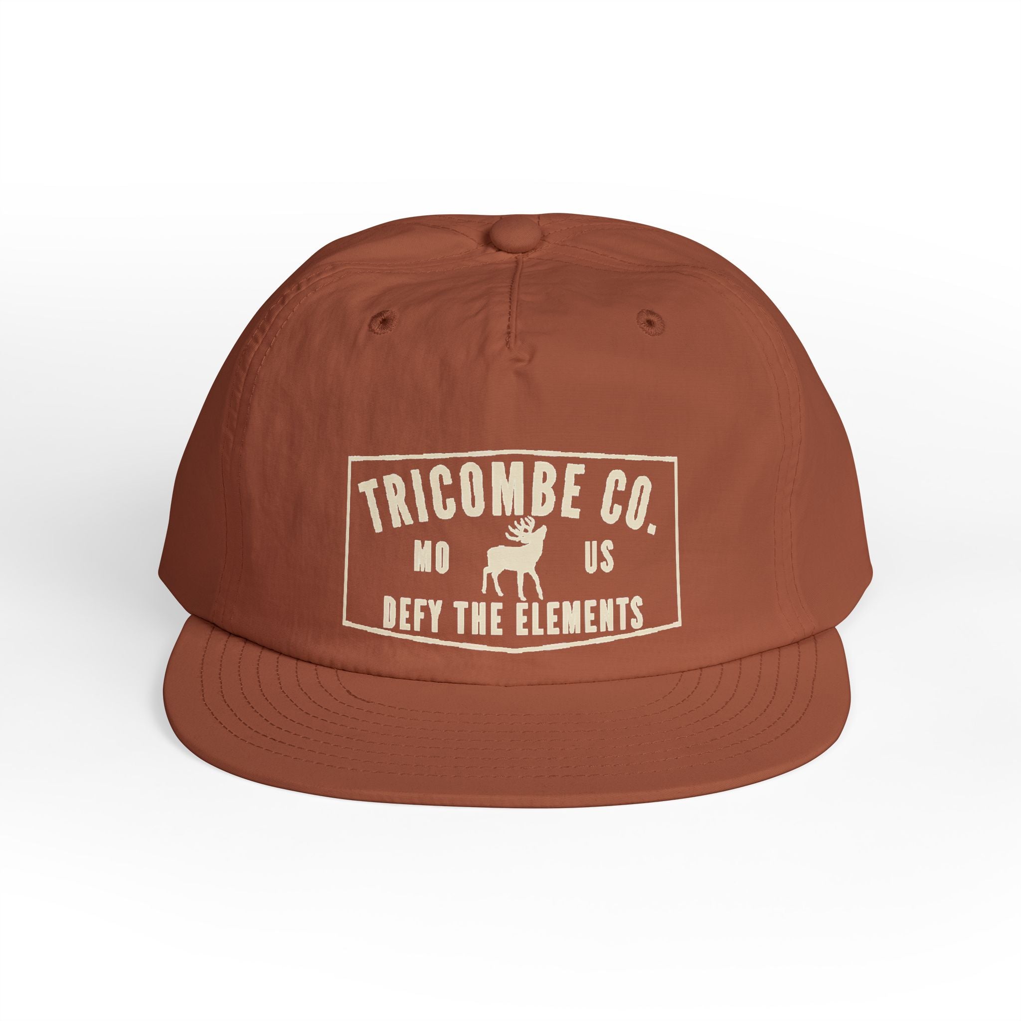 Tricombe Co. Surf Cap – 'Defy the Elements' Embroidered Snapback