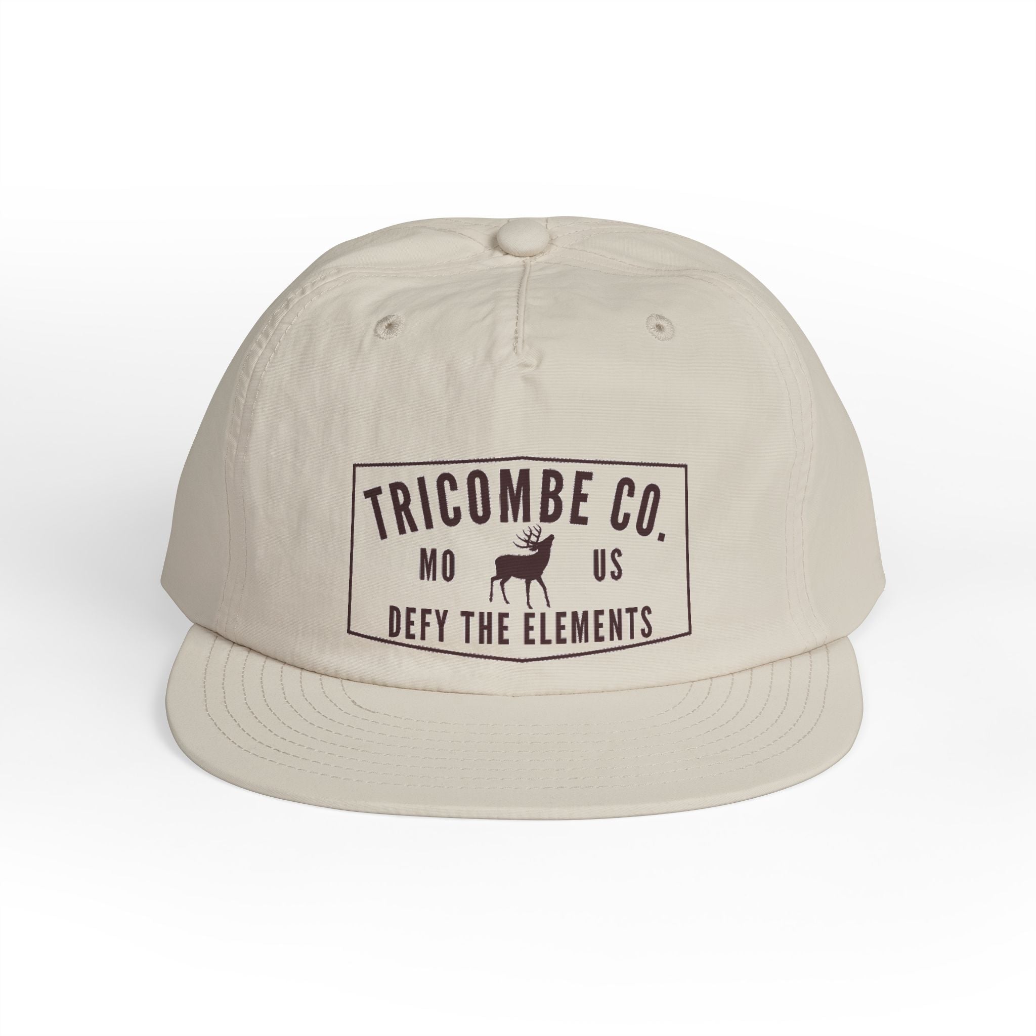 Tricombe Co. Surf Cap – 'Defy the Elements' Embroidered Snapback